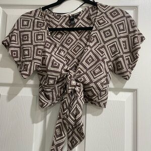 Volcom tie front top